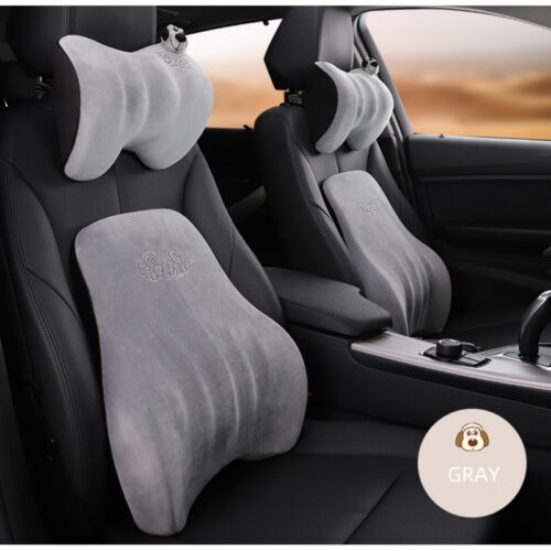 Car headrest neck pillow GRAY