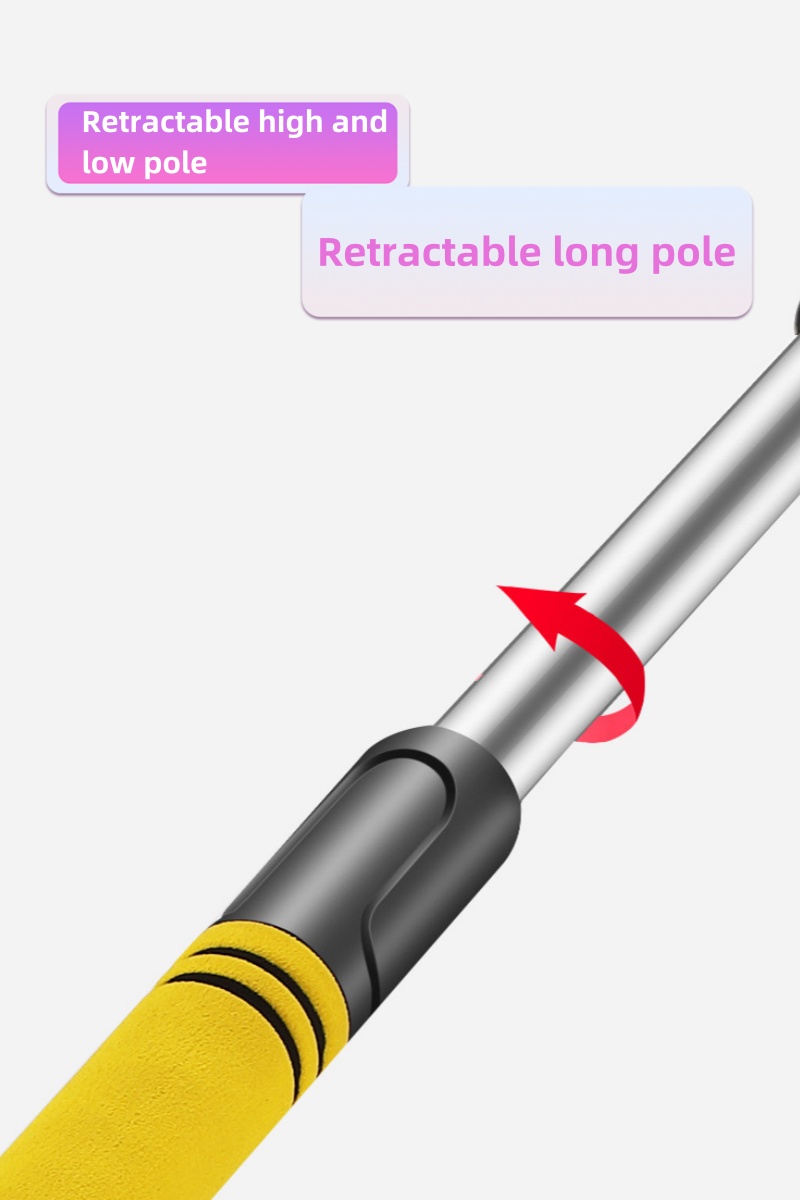 Retractable long pole