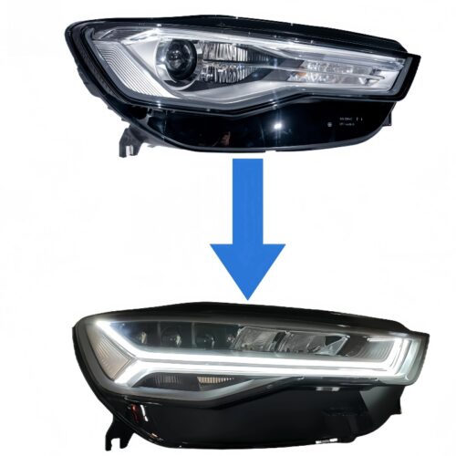 A6 modified headlight Matrix lens style