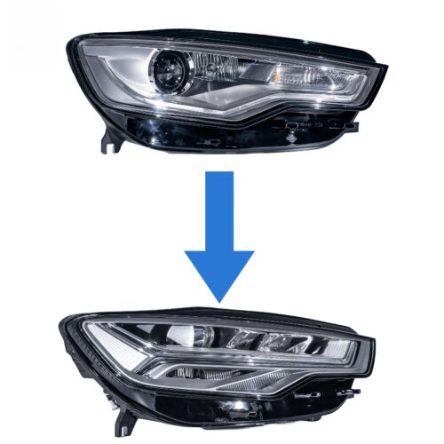 Audi A6 LED modified headlight 2012-2015hid upgrading Audi A6 2016-2018 no need to change the pole
