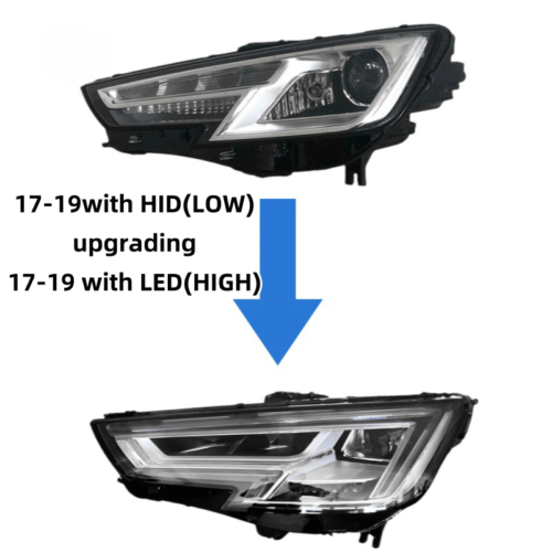 Audi A4 17-19 HID modified headlight Upgrading AUDI A4 17-19 LED