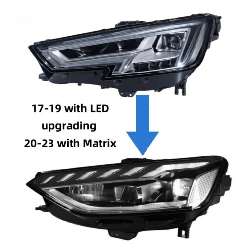 Audi A4B9 2017-2019 LED modified headlight Old Upgrading New AUDI A4B10 20-23 Matrix