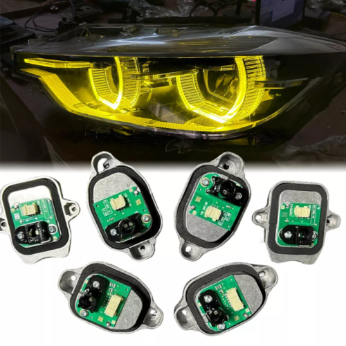 BMW 3 series F35 F30 330i 340i LCI Headlight yellow angel eye daytime running light LED Modules for 2015-2019 63117419615 63117419610