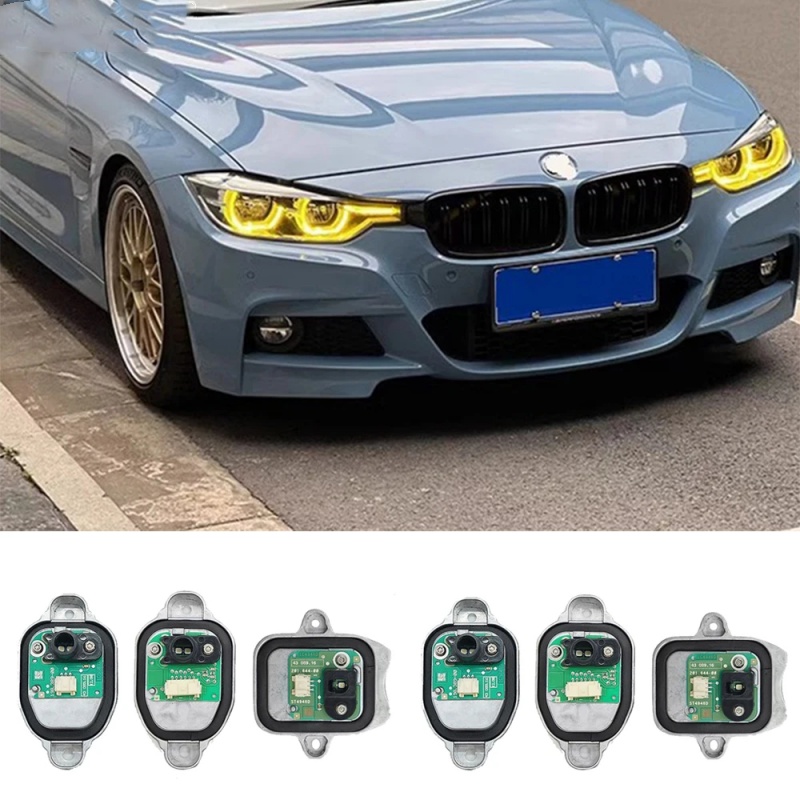 BMW F30 CSL Yellow DRL LED Head light Modules 63117419615 63117419610