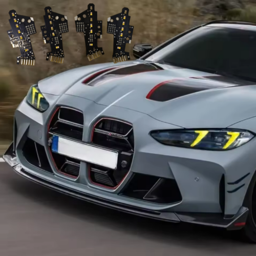 BMW 4 series G80 G82 LCI M3 M4 CSL LED yellow daytime running lights DRL boards 2024+