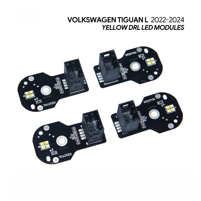 LED DRL driver board for Volkswagen Tiguan L yellow daytime running light 2022-2024