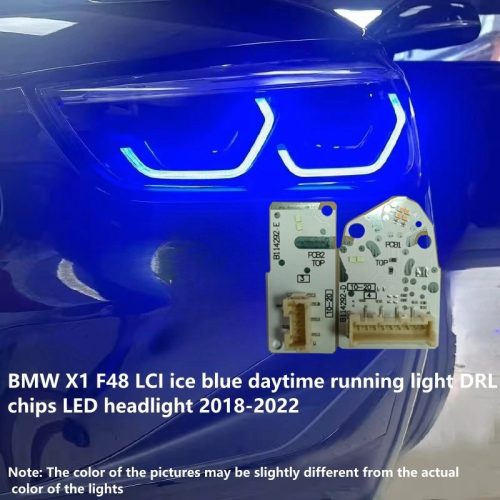 BMW X1 F48 LCI ice blue daytime running light DRL chips LED headlight