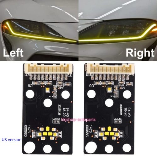 Toyota GR Supra A90 A91 yellow DRL daytime running light LED board 2020-2024