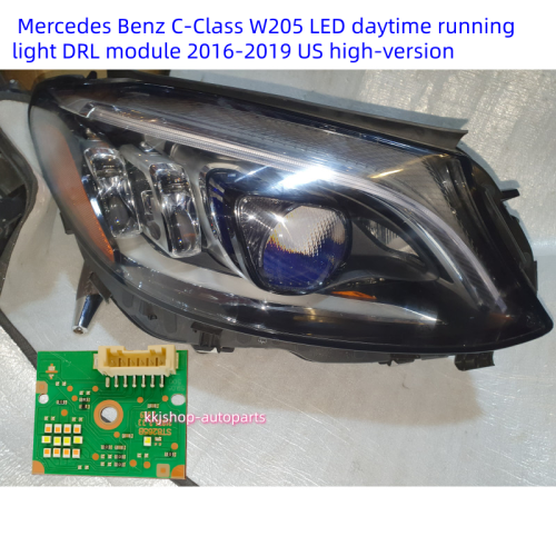 Mercedes Benz C-Class W205 LED daytime running light DRL module 2016-19