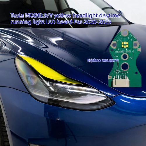 Tesla model 3Y yellow headlight DRL