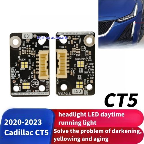 Cadillac CT5 headlight daytime running light LED DRL module boards 2020-2023