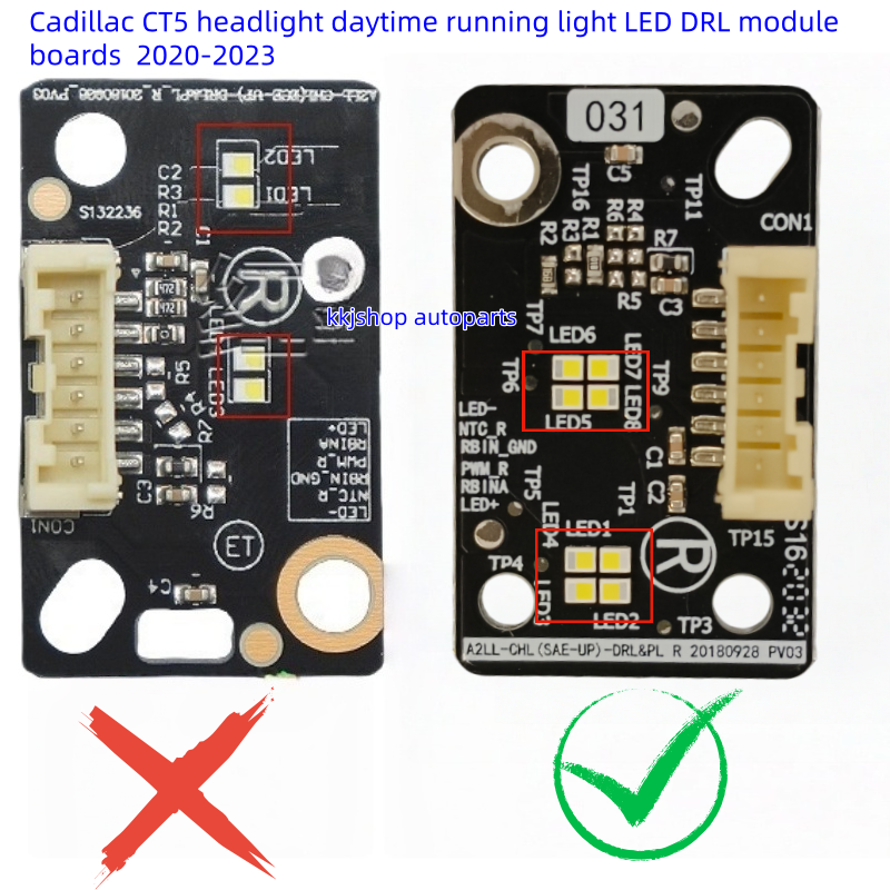 LED DRL Source Chips for Cadillac CT5 Headlight Daytime Running Lights 2020–2023