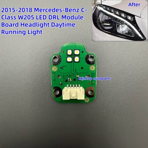 2015-2018 Mercedes-Benz C-Class W205 LED DRL Module Board Headlight Daytime Running Light