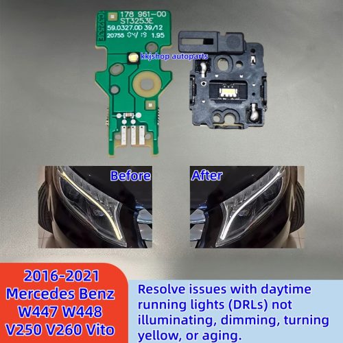 Mercedes Benz W447 W448 V250 V260 Vito headlight daytime running lights DRL module 2016-2021